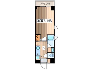 ＱＣフラット北堀江の物件間取画像